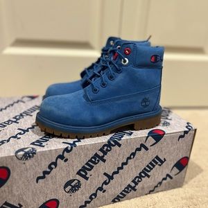 Timberland  Champion 6" Inch kids Boots Surf Blue KIDS Size 13